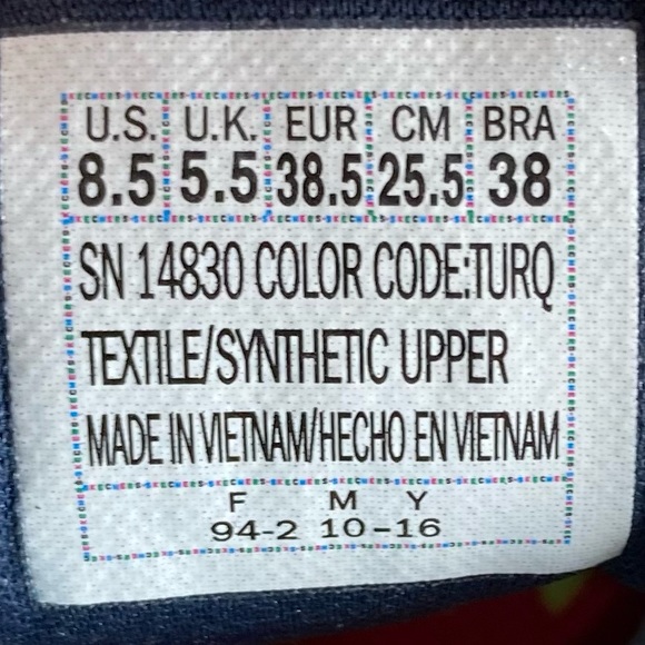 Skechers Go Train Lace Up Sneaker Women’s Size 8.5 Turquoise - Picture 12 of 12